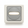 Buitenstopcontact IP44 grijs met klep