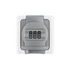 Kopp Blue Electric Buitenstopcontact met Cijferslot IP44