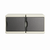 Buitenstopcontact IP44 Grijs met klep